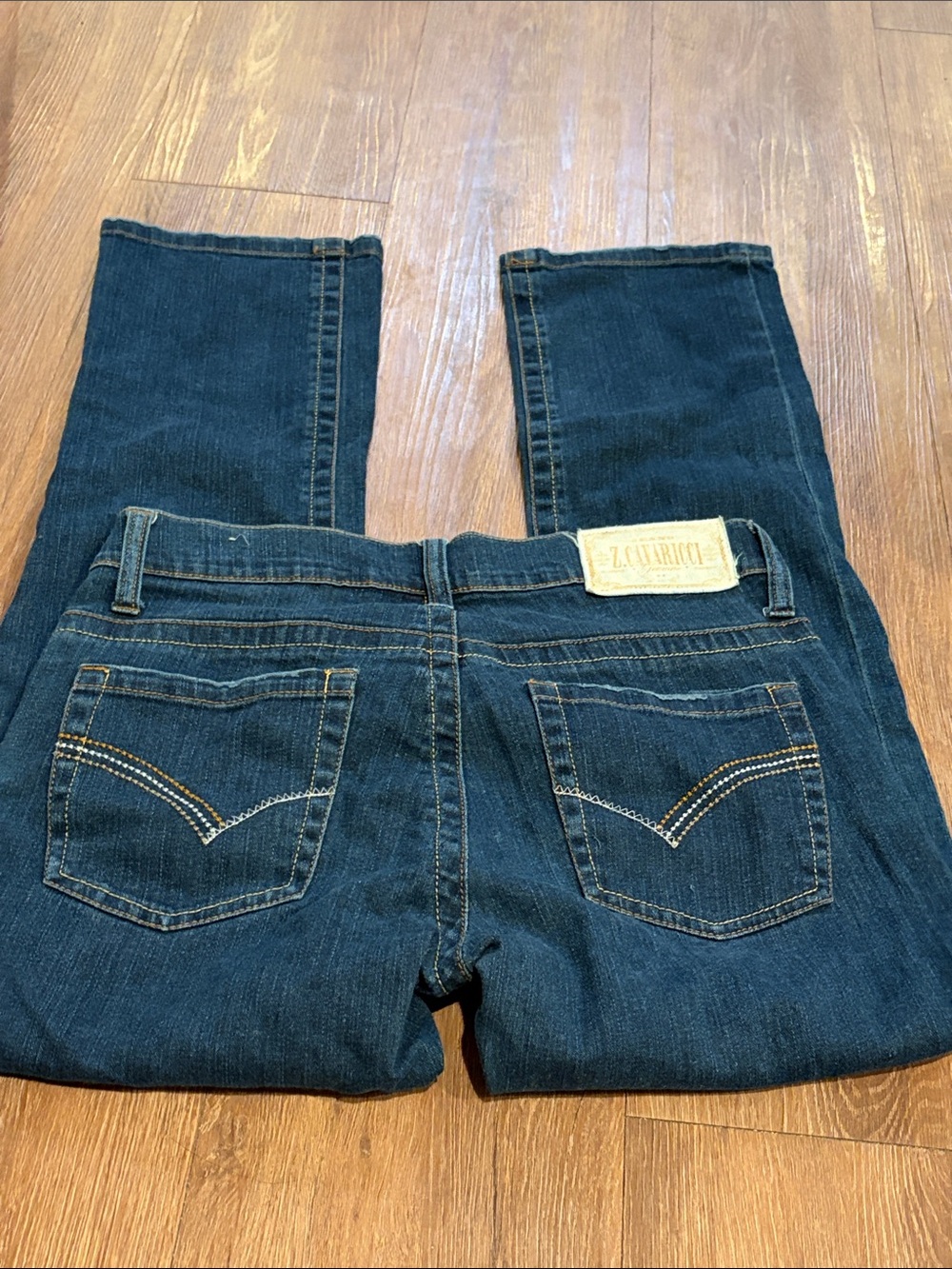 Y2K Z. Cavaricci Women's Dark Blue Skinny Jeans size 5